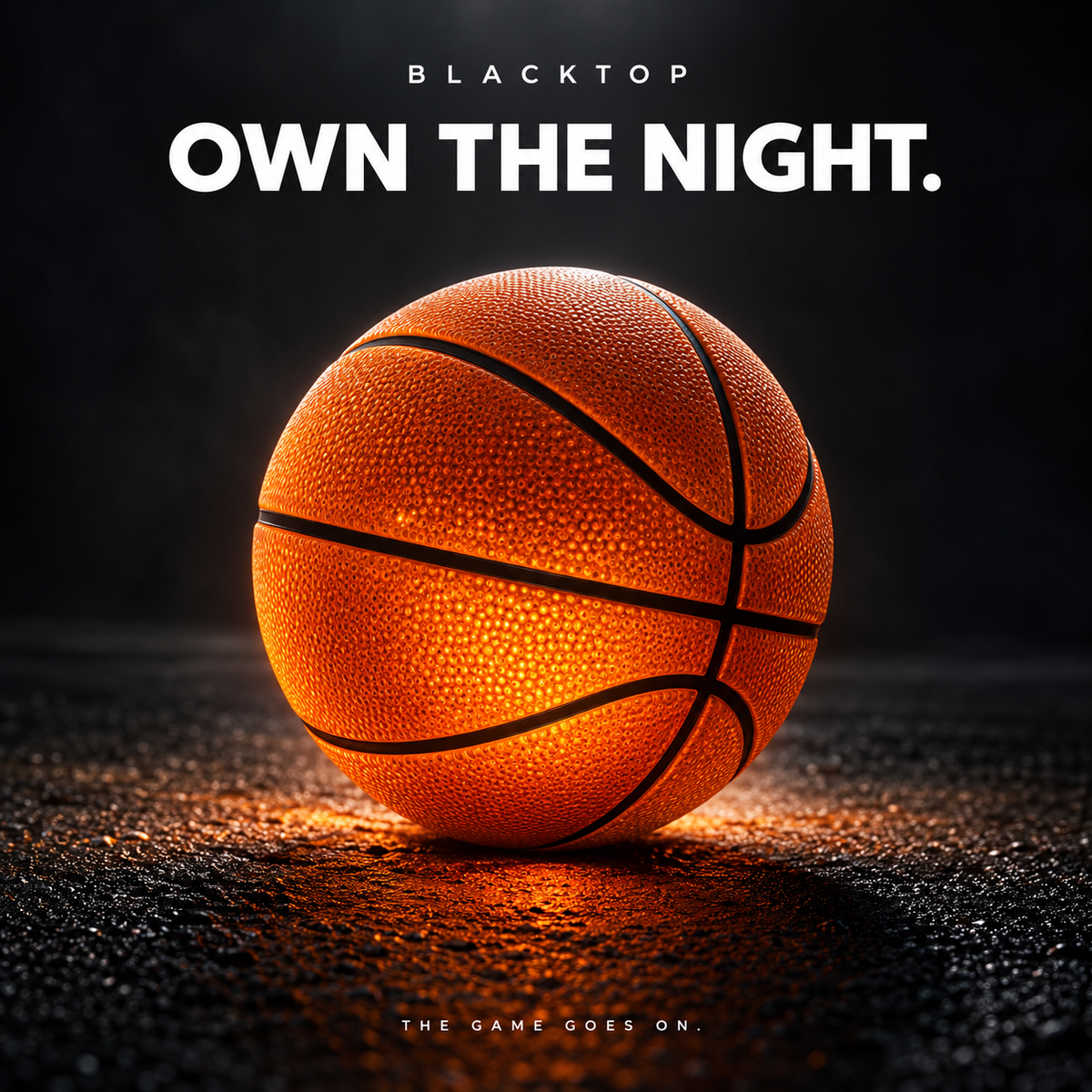 Basket lumineux — Le panier après la tombée de la nuit