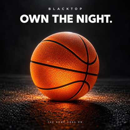 Basket lumineux — Le panier après la tombée de la nuit