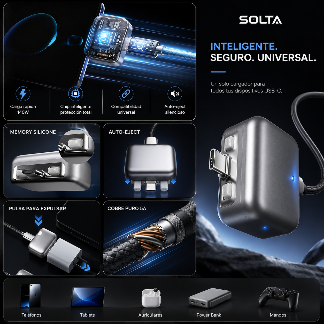 SOLTA™ — Cargador Inteligente